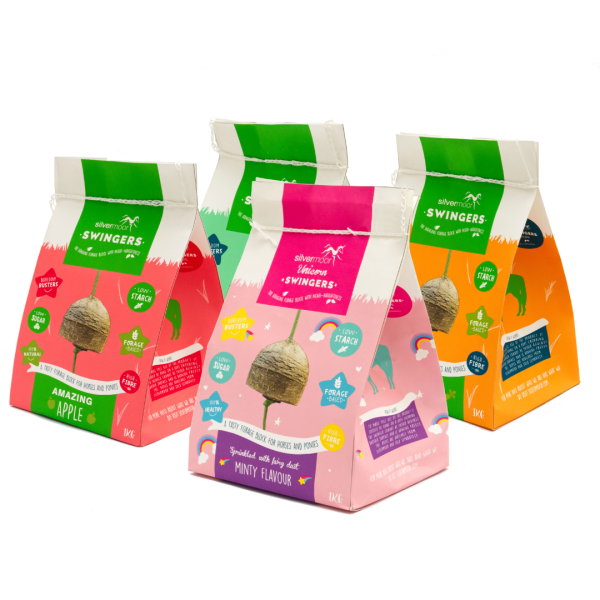 Variety pack of Silvermoor Swingers in new fully recyclable paper packaging